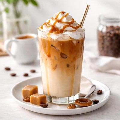 Salted Caramel Iced Latte