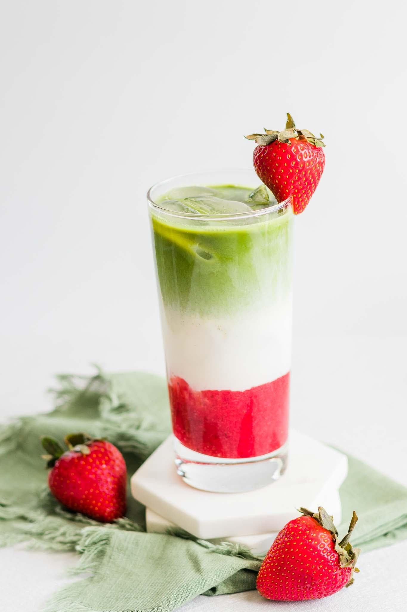 Iced Strawberry Matcha