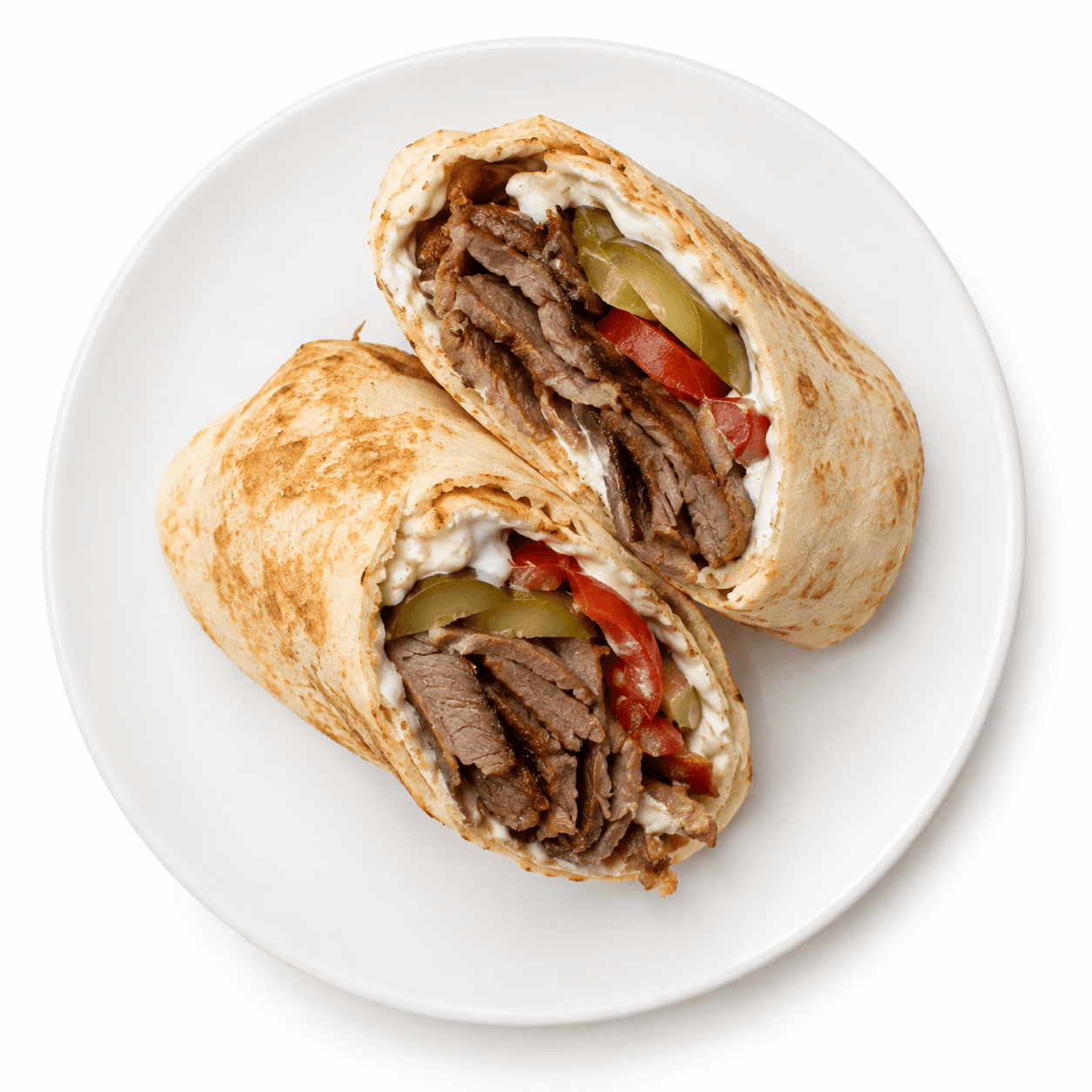 Sándwich de shawarma de cordero